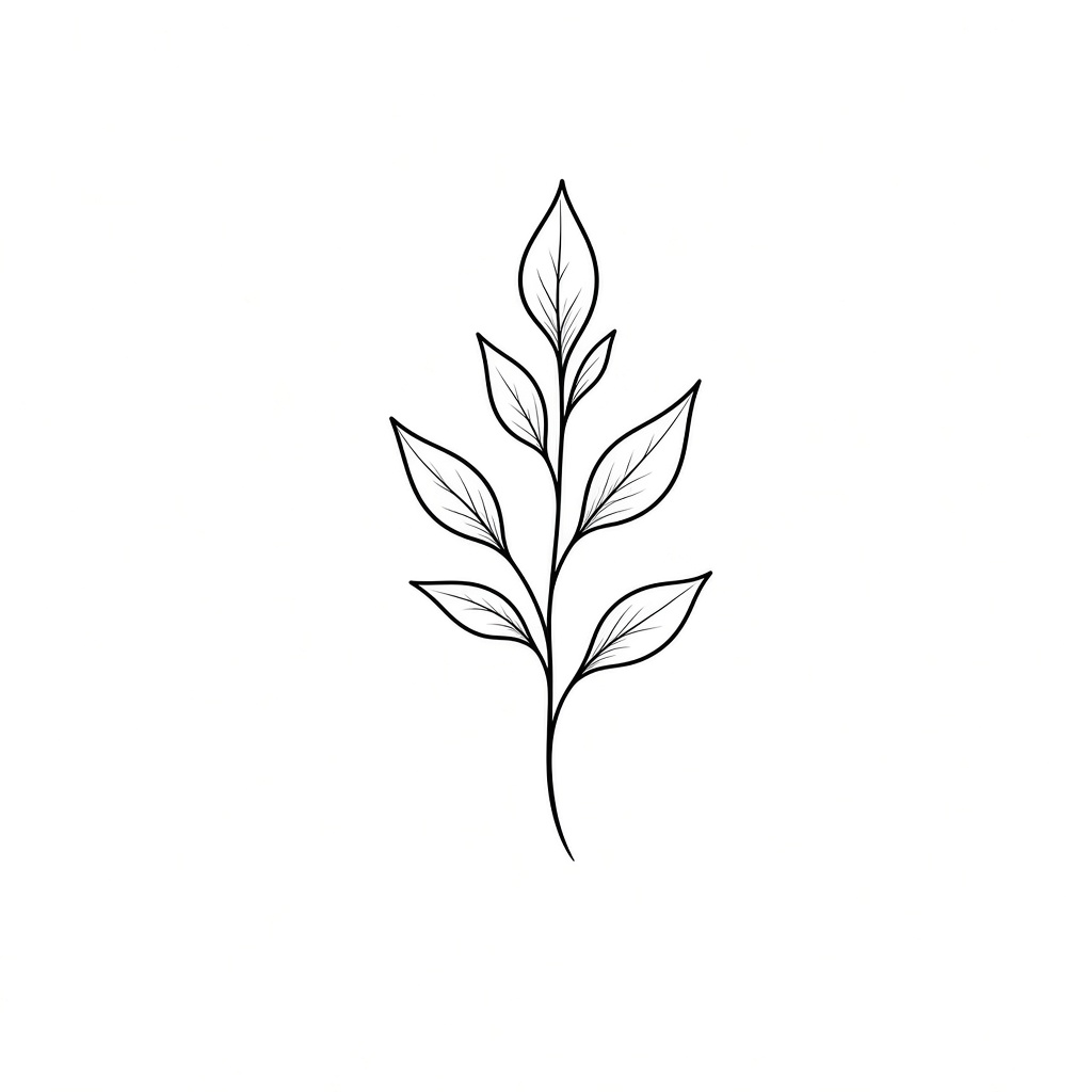 Minimalist tattoo style