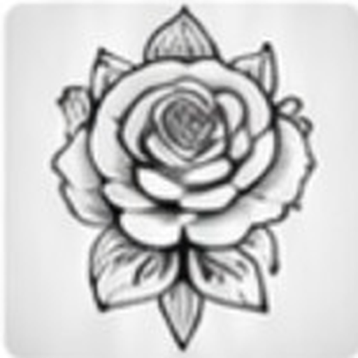 Rose stencil flash
