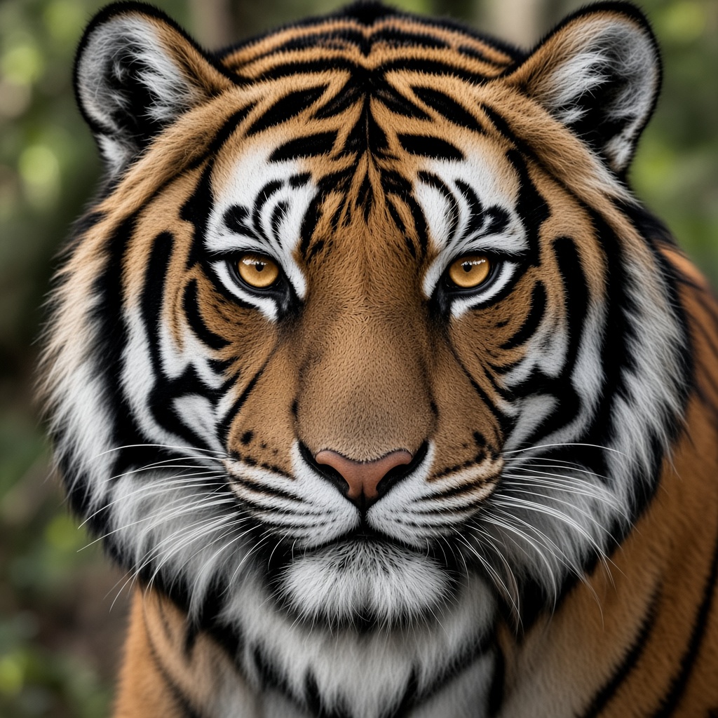 Original color tiger photo